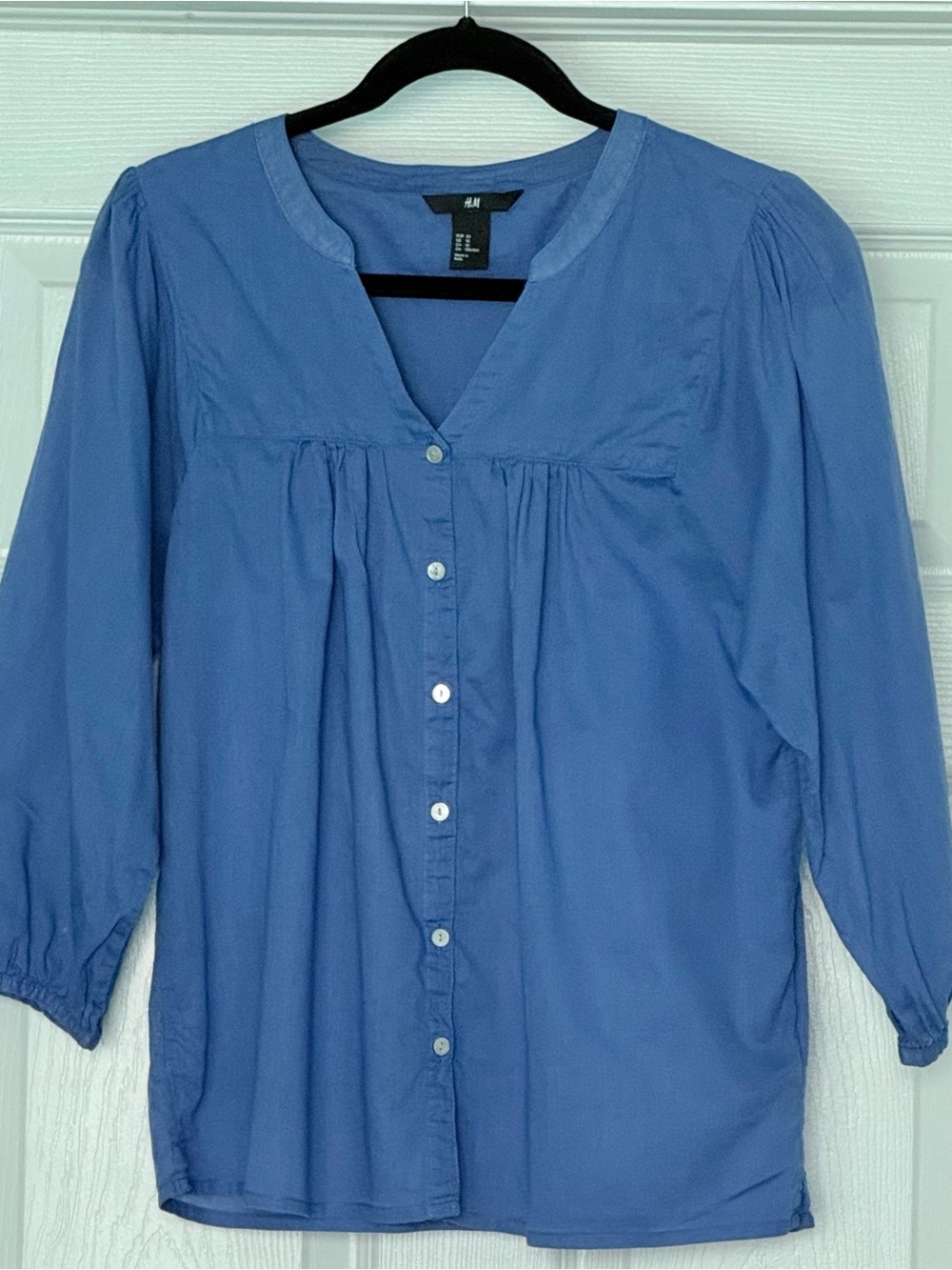 H&M Periwinkle Button-Down Women's Blouse